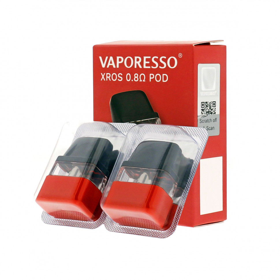 Картридж Vaporesso XROS 0.8ohm (2 шт) купить в Нижнекамске, цена 500 р. -  интернет-магазин PiterSmoke